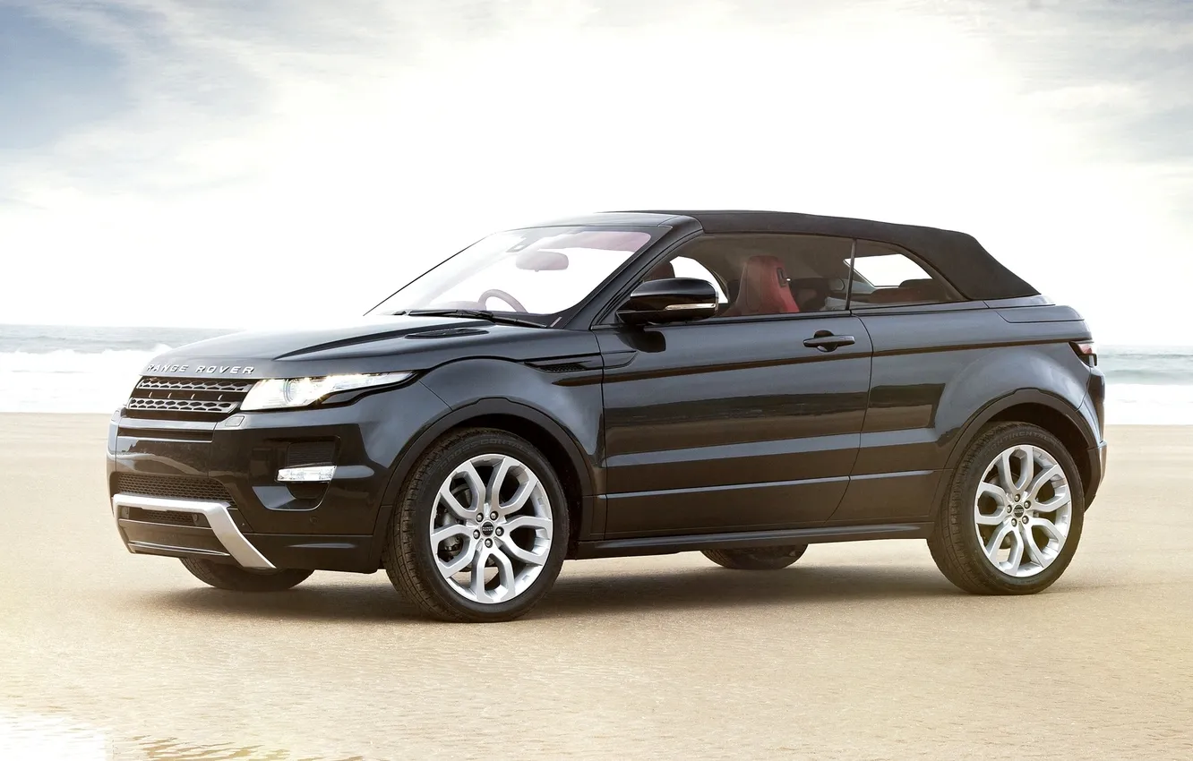 Photo wallpaper car, black, SUV, Range Rover, car, 2012, black, new