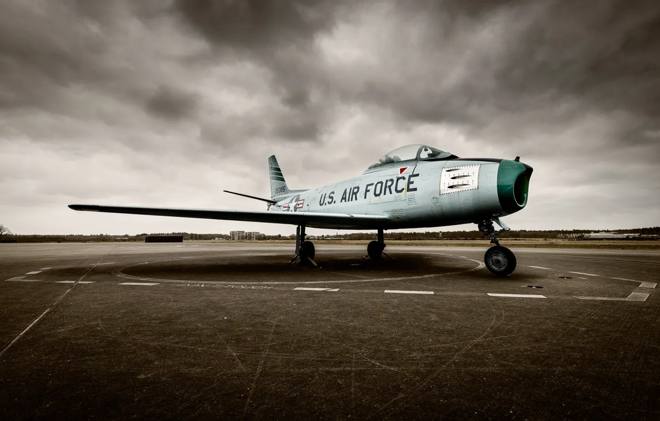Photo wallpaper aviation, the plane, F-86 Sabre