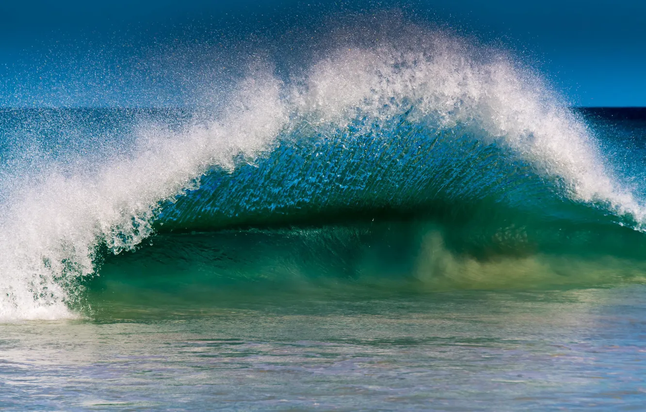 Photo wallpaper wave, beach, summer, water, the ocean