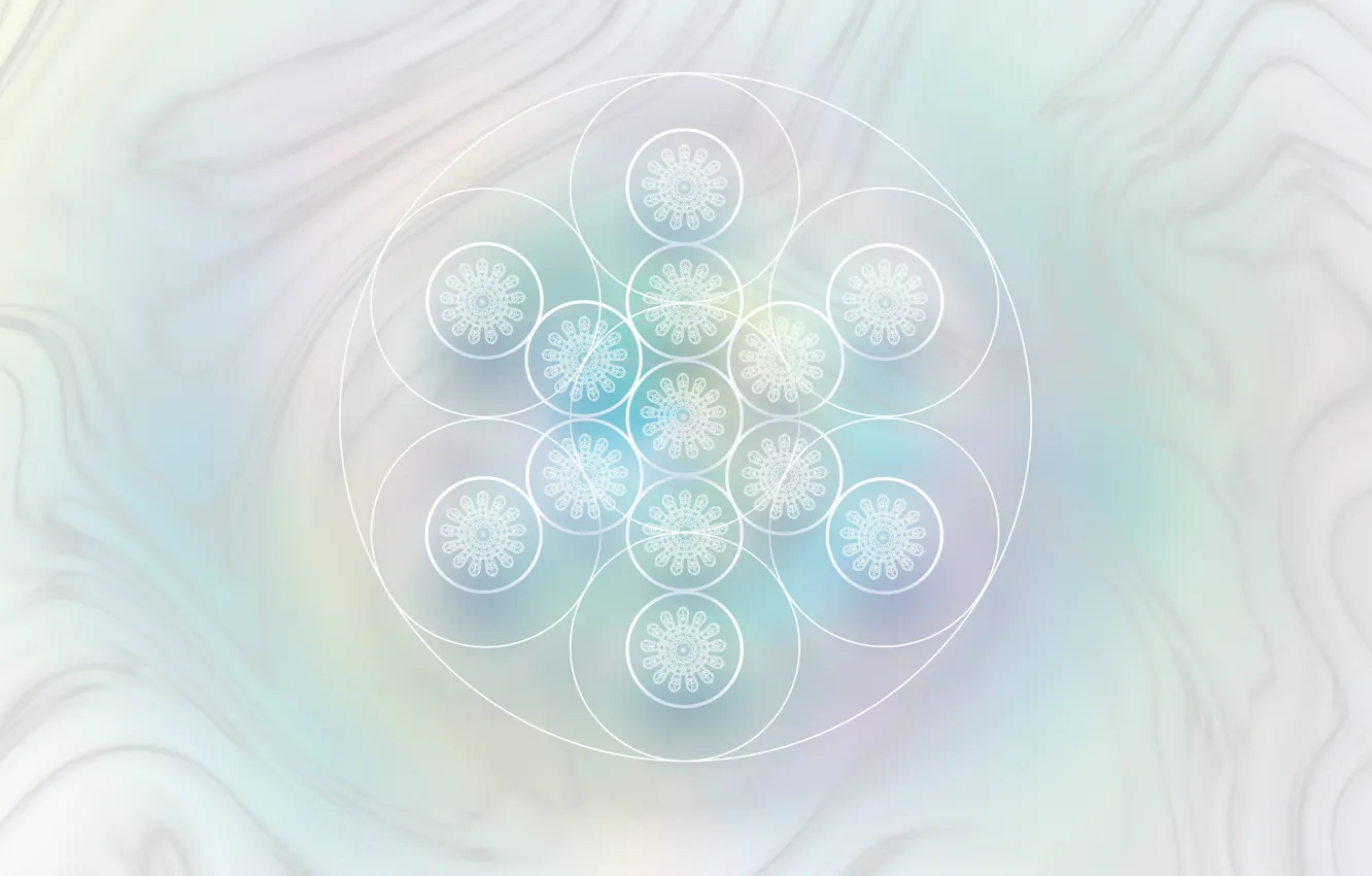 Photo wallpaper circles, sacred, spiritual, sacred geometry, sacred geometry