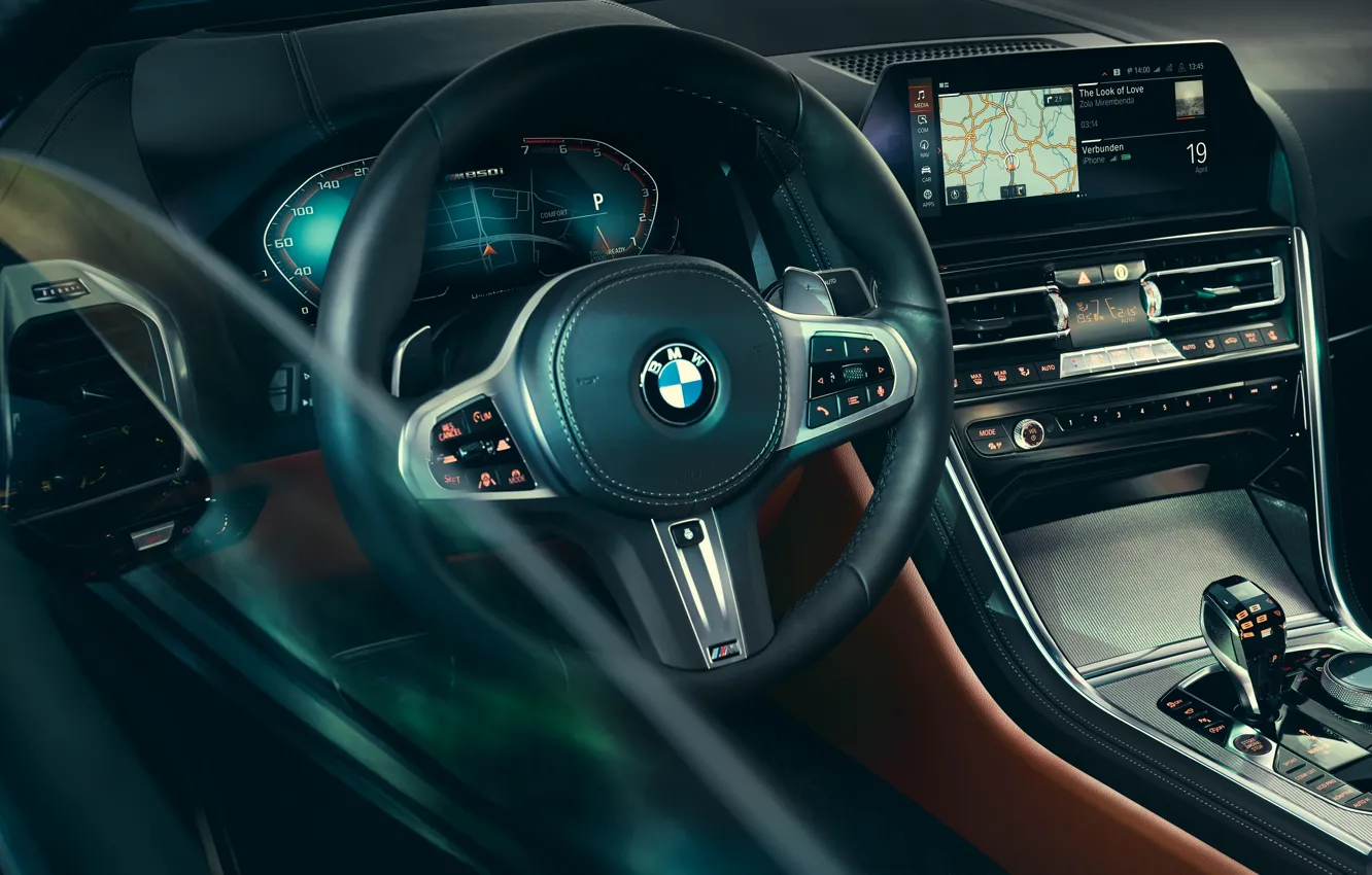 Photo wallpaper BMW, salon, Coupe, 2018, xDrive, 8-Series, M850i