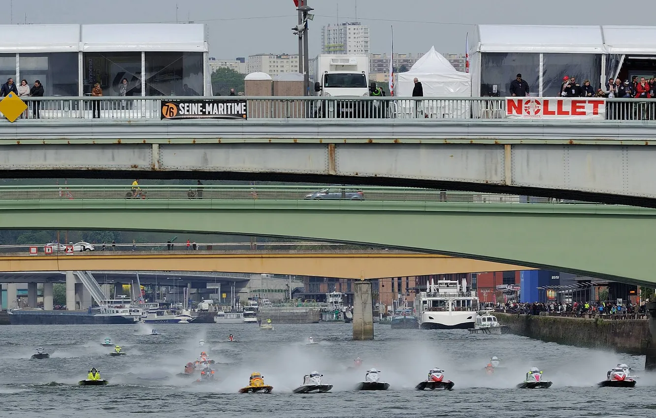 Photo wallpaper race, boat, speed