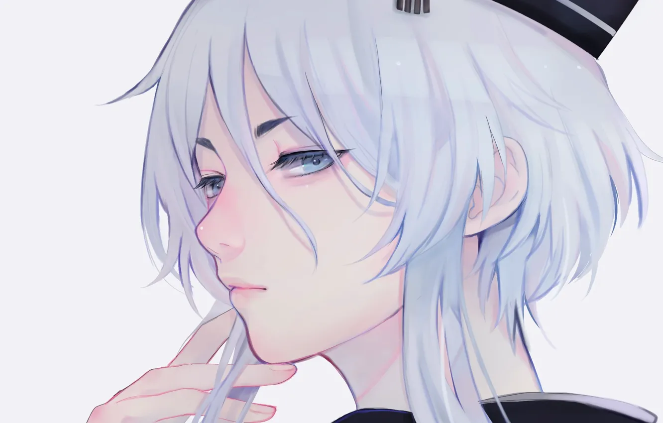 Photo wallpaper flowers, hands, hat, guy, Touken Ranbu, Dance of swords