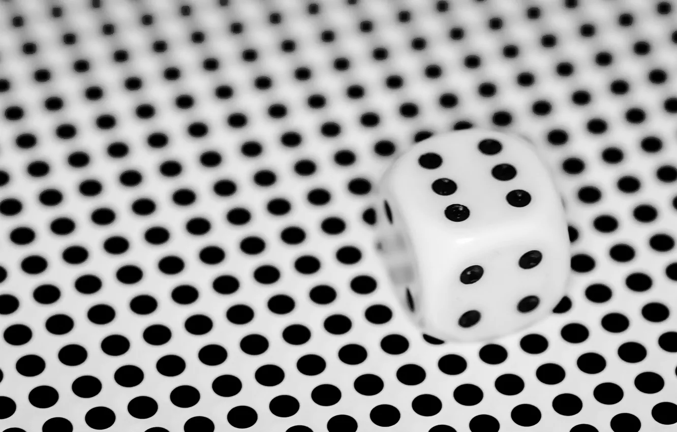 Photo wallpaper macro, background, the game, point, cube, black and white