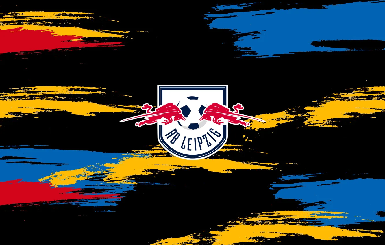 Photo wallpaper logo, emblem, football, soccer, red bull, Leipzig, rb leipzig