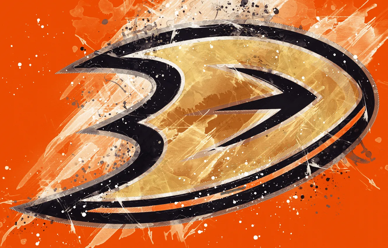 Photo wallpaper logo, CA, USA, Anaheim Ducks, Anaheim Ducks, the mighty ducks, hockey club, western Conference