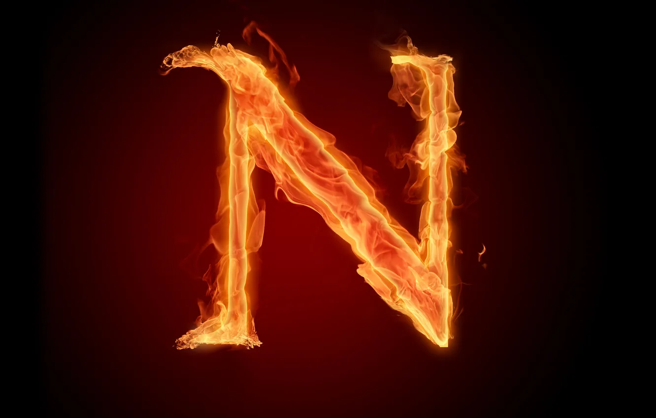 Photo wallpaper lights, letters, flame, Wallpaper, Litera