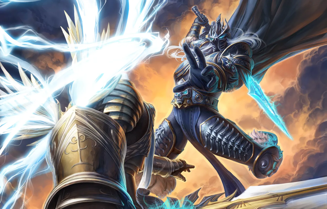 Photo wallpaper Blizzard, diablo, warcraft, arthas, hots, Tyrael, Heroes of the Storm, Archangel of Justice