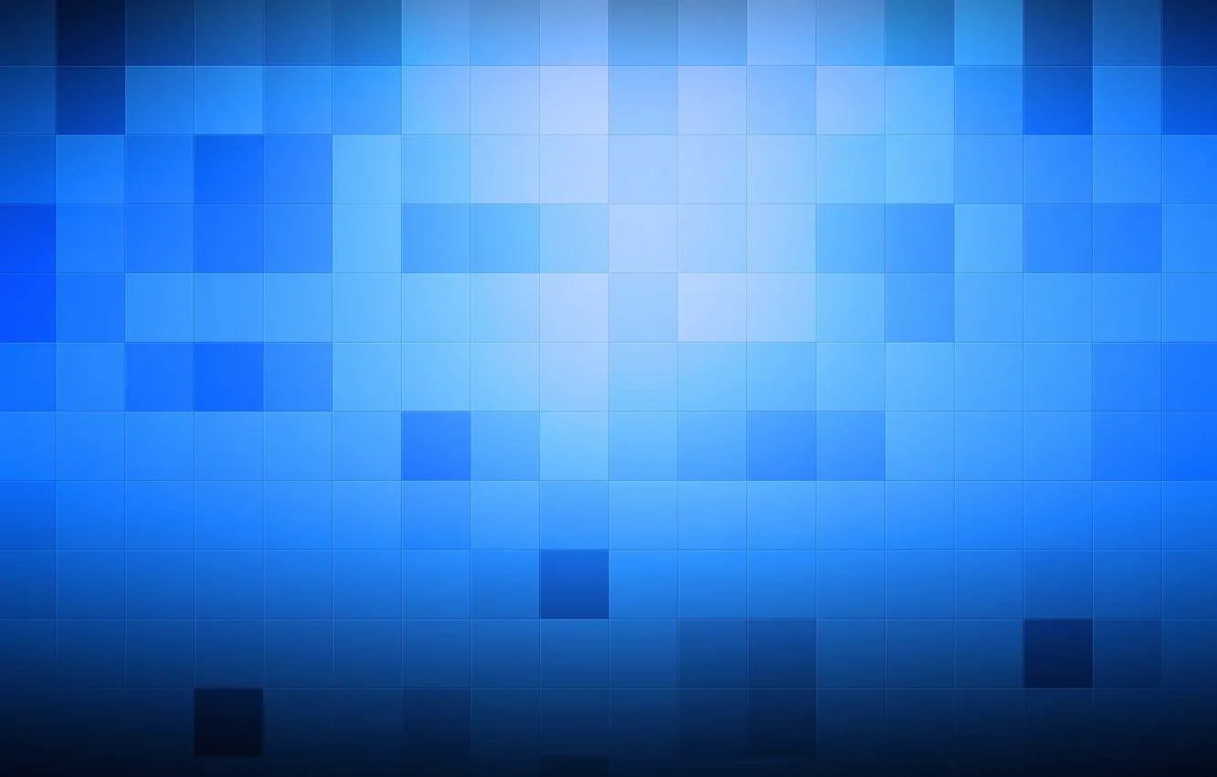 Photo wallpaper mesh, squares, blue tones
