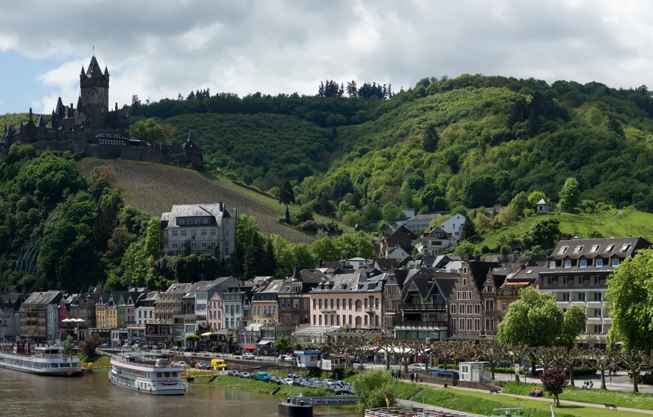 Photo wallpaper Germany, panorama, Cochem