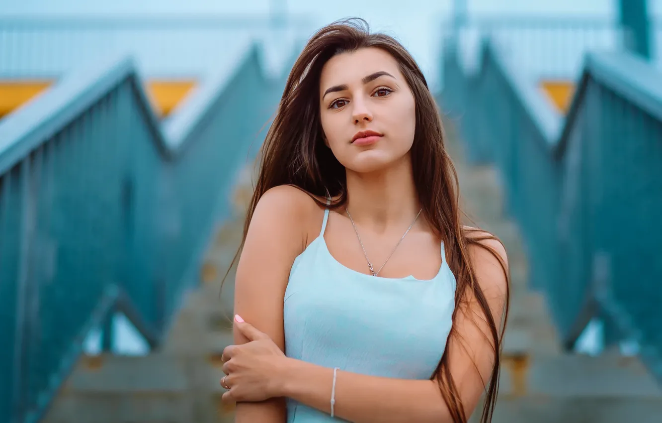 Photo wallpaper sponge, the beauty, brown-eyed, Saul Ke