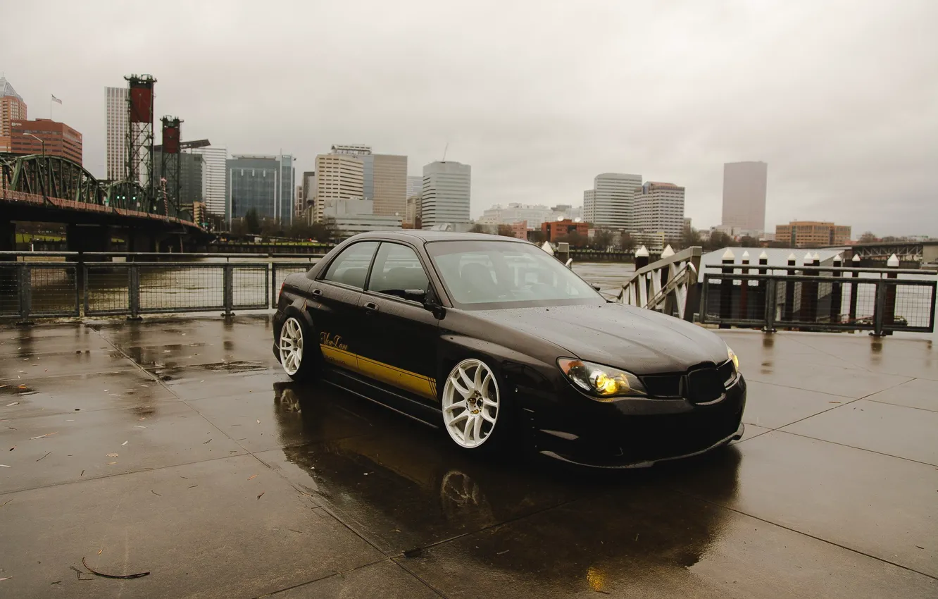 Photo wallpaper Subaru, Impreza, WRX, Japan, STI, tuning, Turbo, low