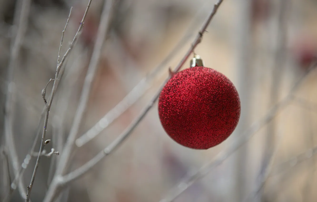 Photo wallpaper balls, holiday, balls, toy, Christmas time