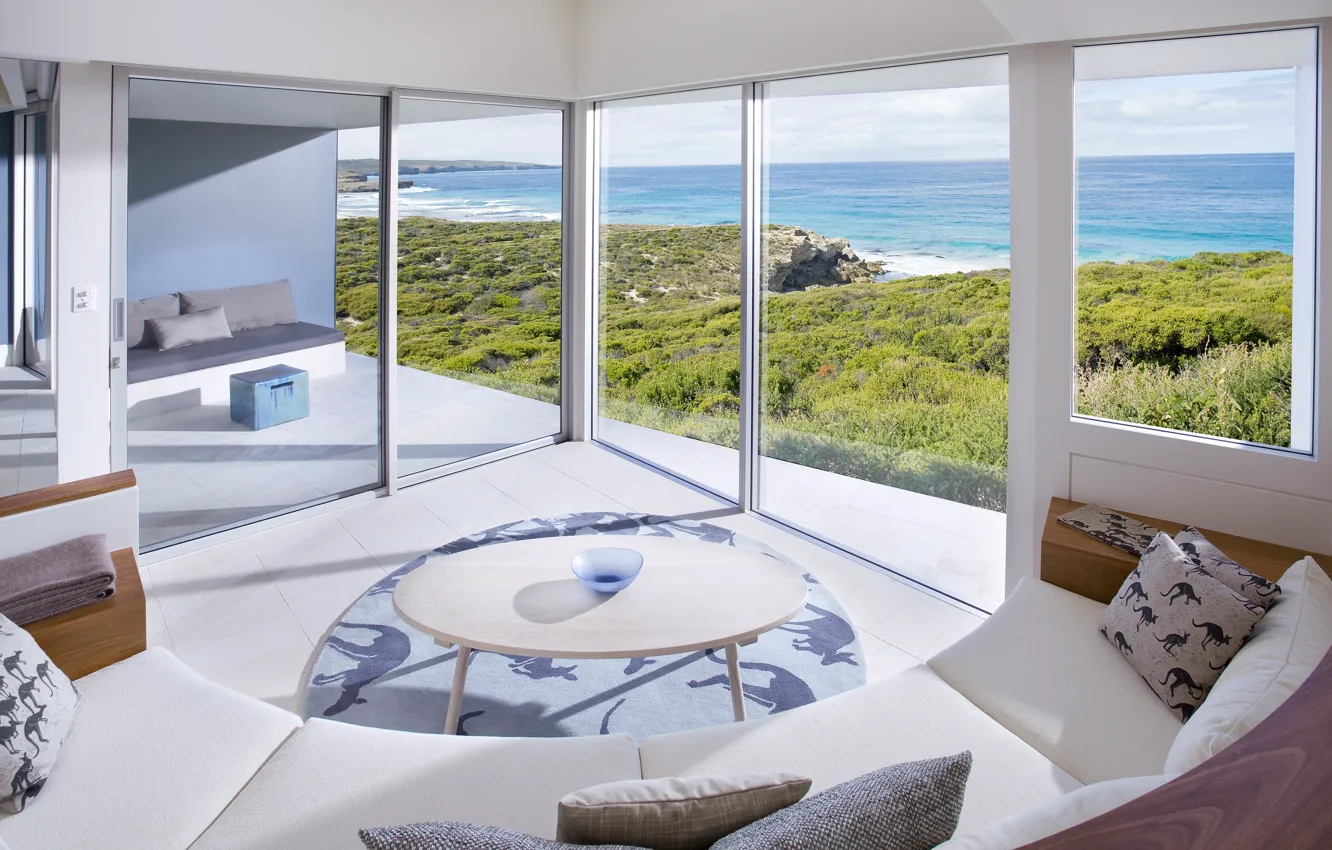 Photo wallpaper design, style, Villa, home, interior, living room, Northern Beaches, suite Sydney's jetset