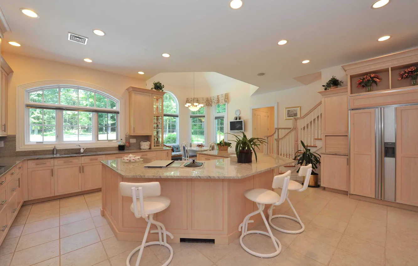 Photo wallpaper design, style, Villa, interior, kitchen, villa, New Jersey