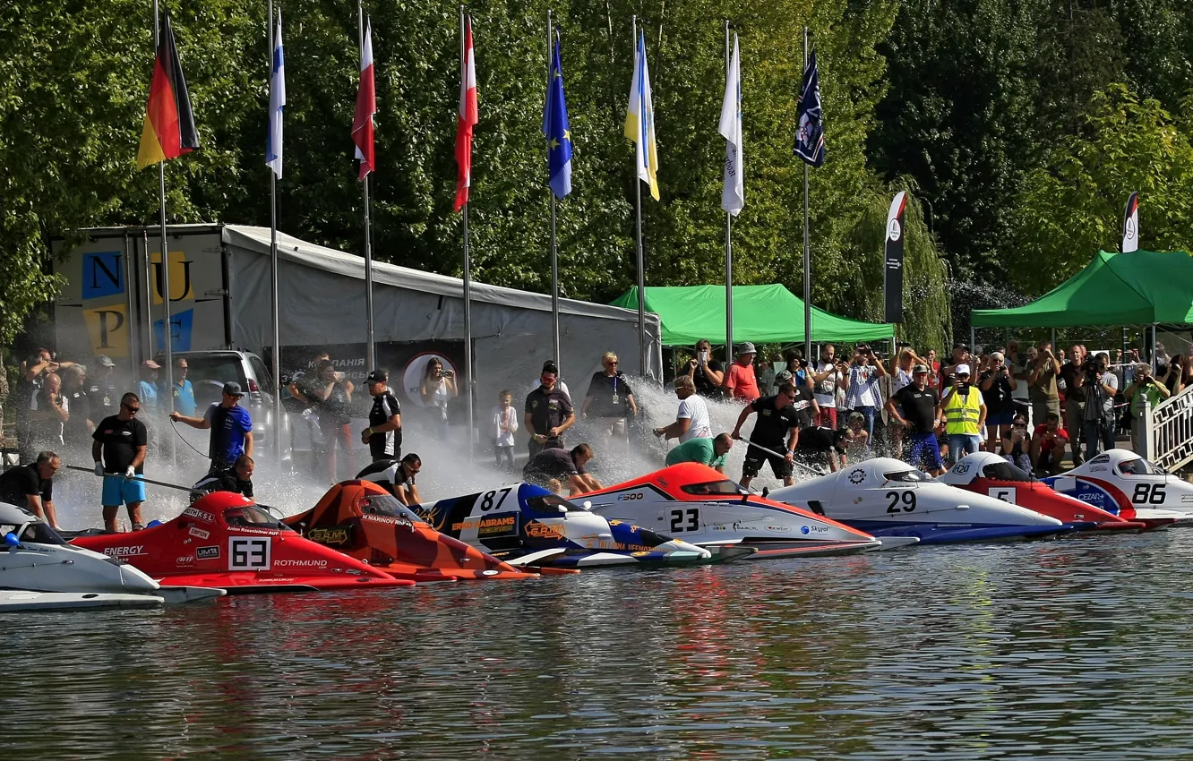 Photo wallpaper race, boat, speed