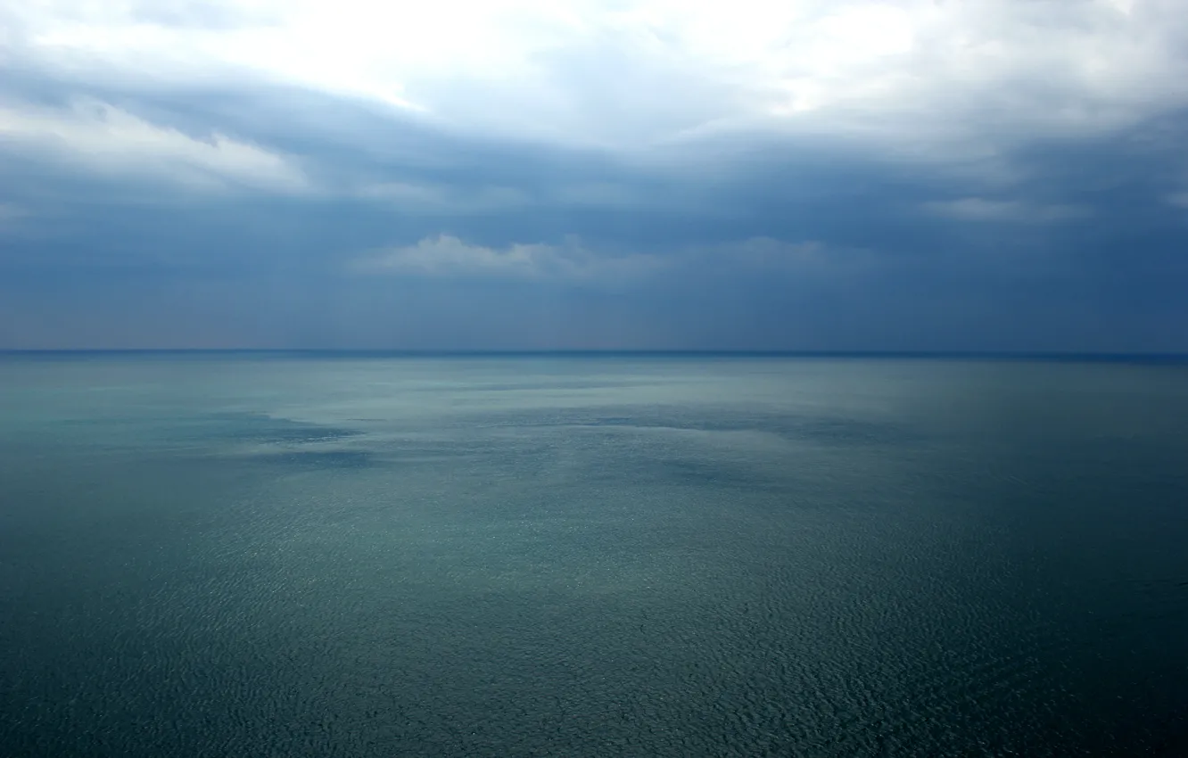 Photo wallpaper sea, the sky, clouds