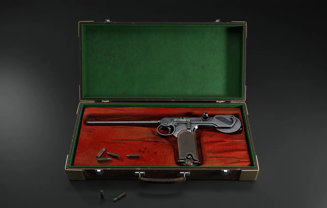 Photo wallpaper Germany, self-loading pistol, Borchardt C93, Hugo Borchardt