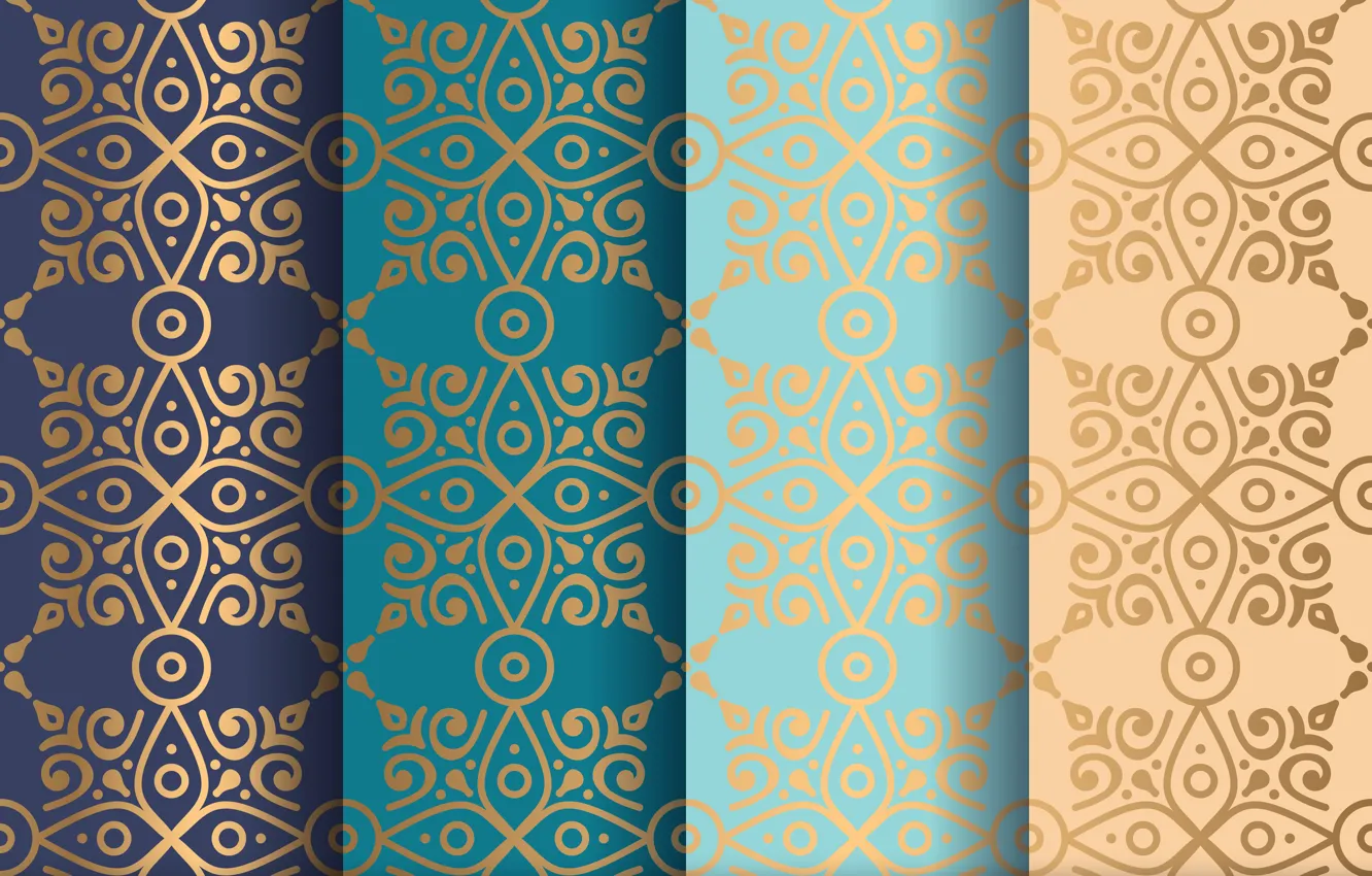 Photo wallpaper pattern, geometry, ornament, Blue, Abstract, Design, Line, pattern