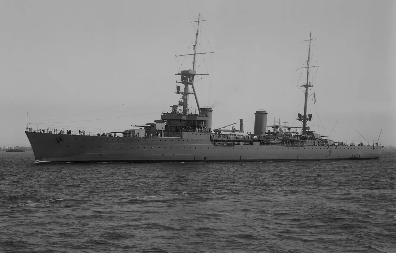 Photo wallpaper heavy cruiser, French Navy, Tourville