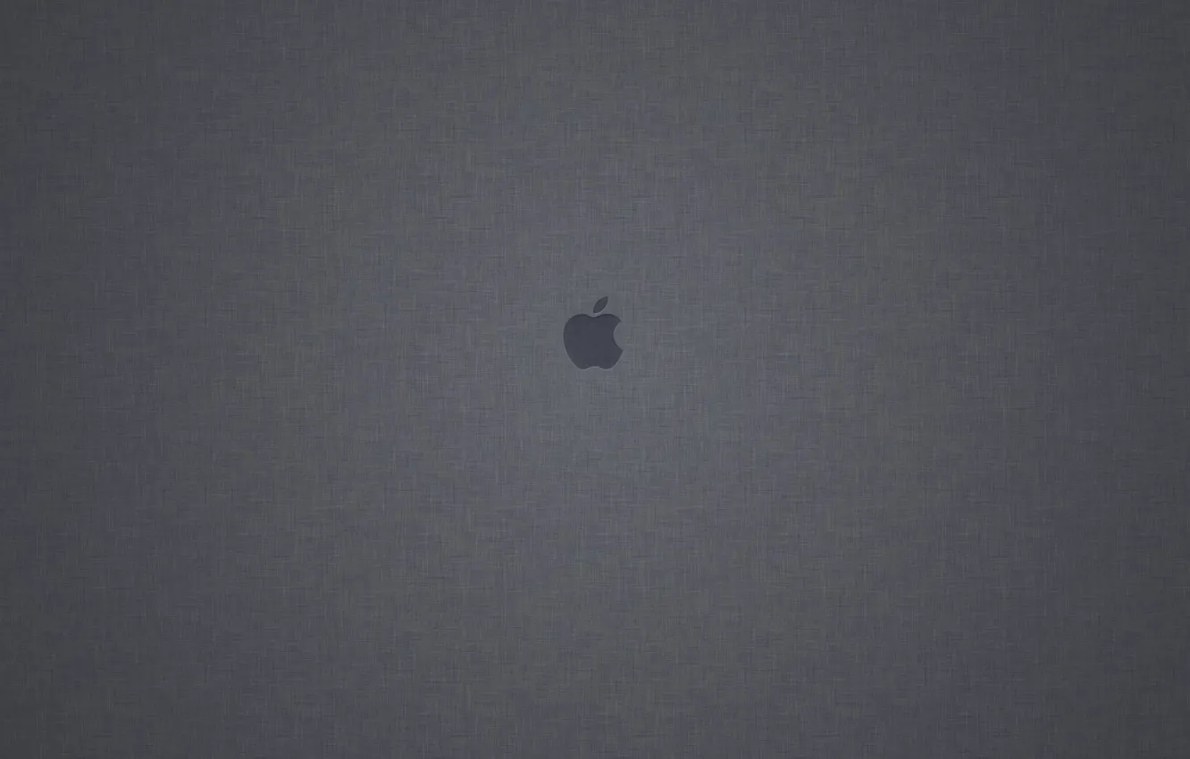 Photo wallpaper Apple, Apple, Grey background, Mac os