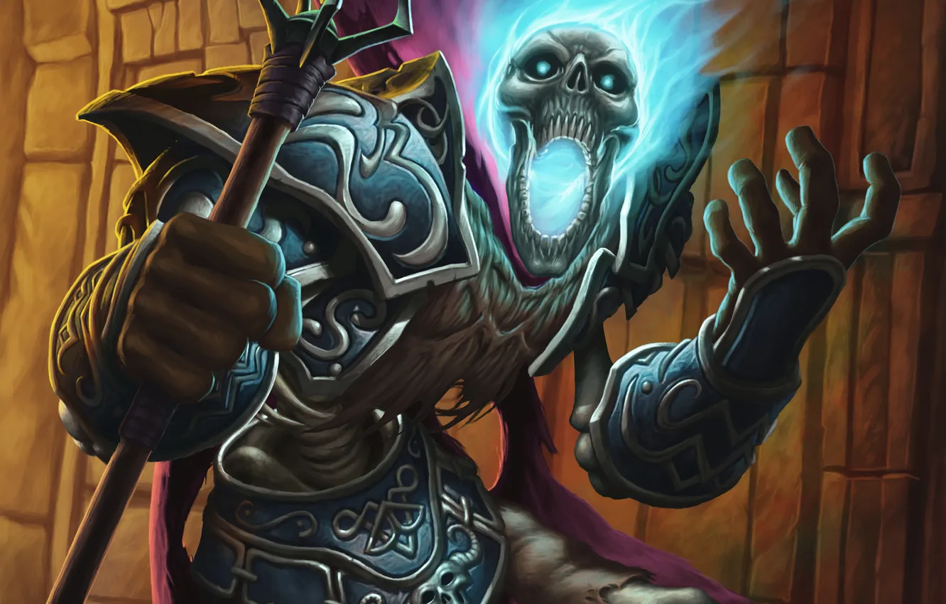 Photo wallpaper magic, MAG, staff, World of Warcraft, undead, wow, undead, mage