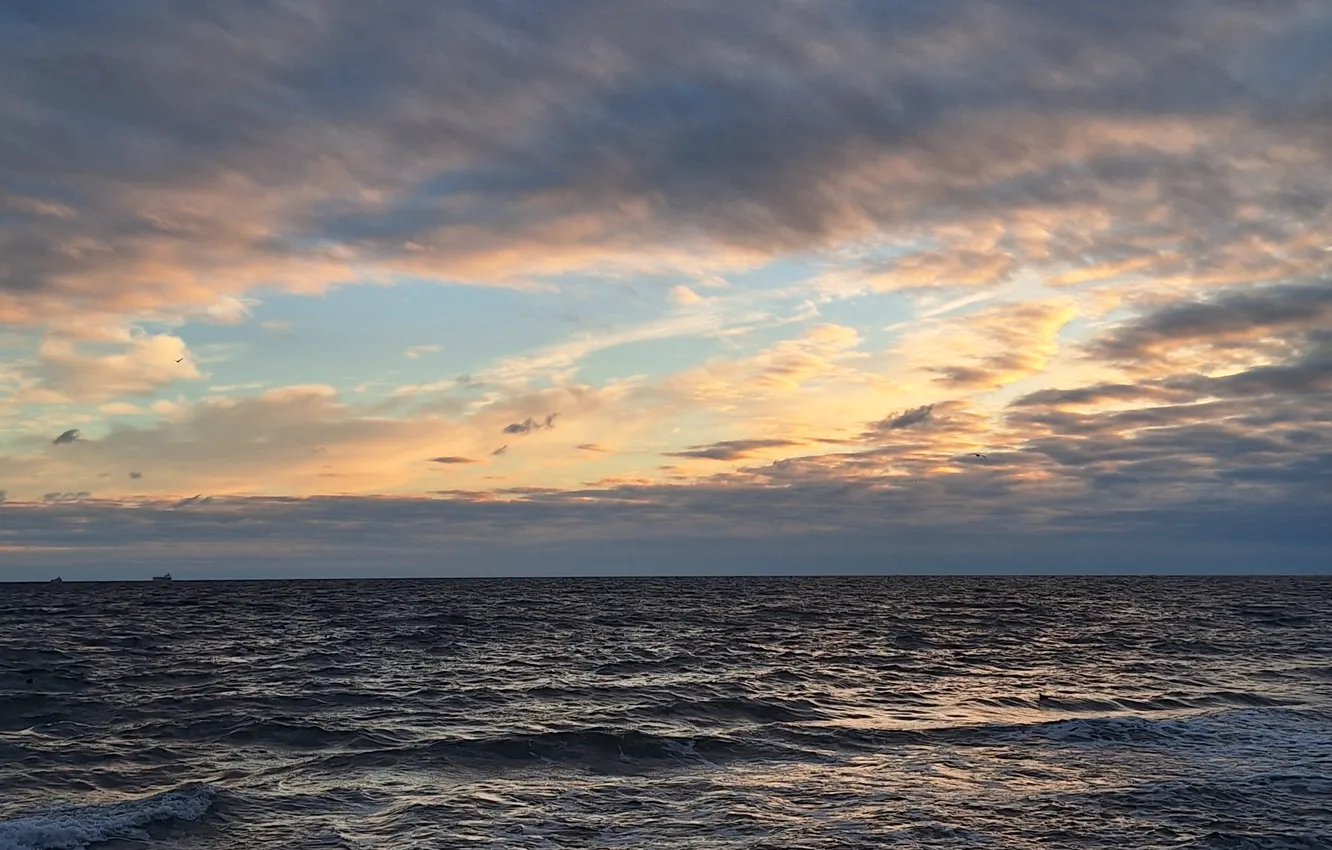 Photo wallpaper chmury, Sea, Baltic, December