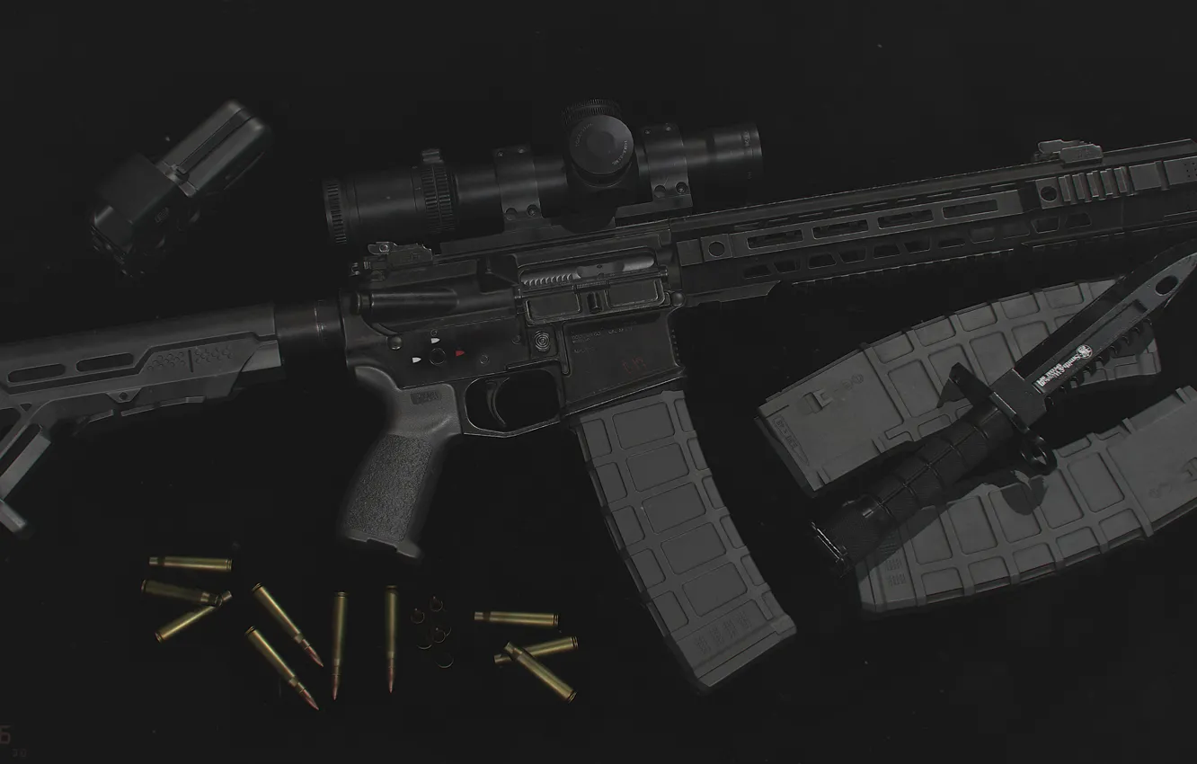 Wallpaper rendering, weapons, rifle, weapon, render, custom, render, 3d 