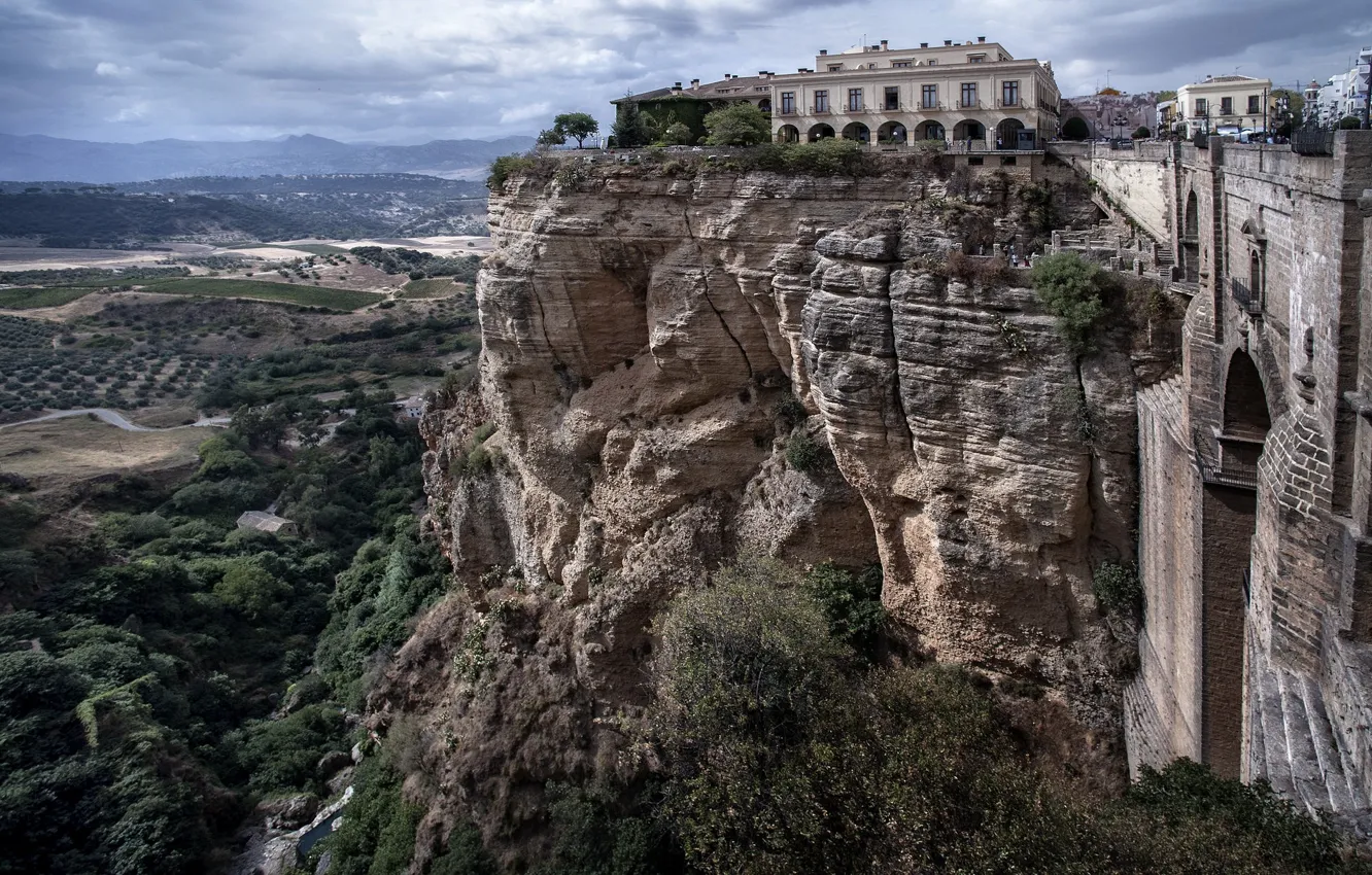 Photo wallpaper rocks, Spain, Ronda