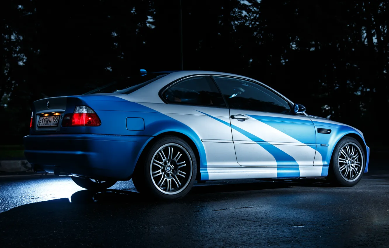 Photo wallpaper car, machine, auto, tuning, BMW, most wanted, E46