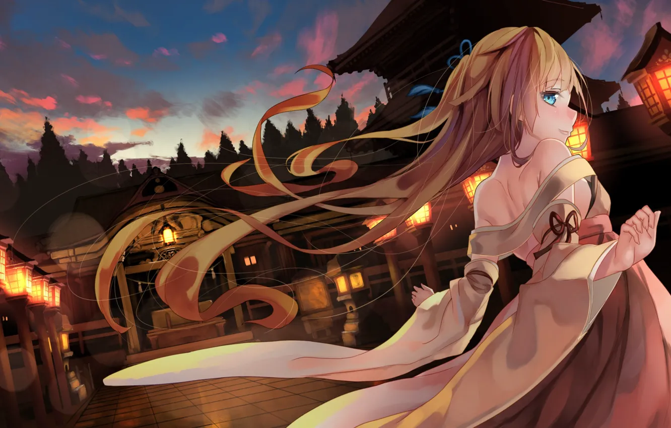 Photo wallpaper girl, anime, art