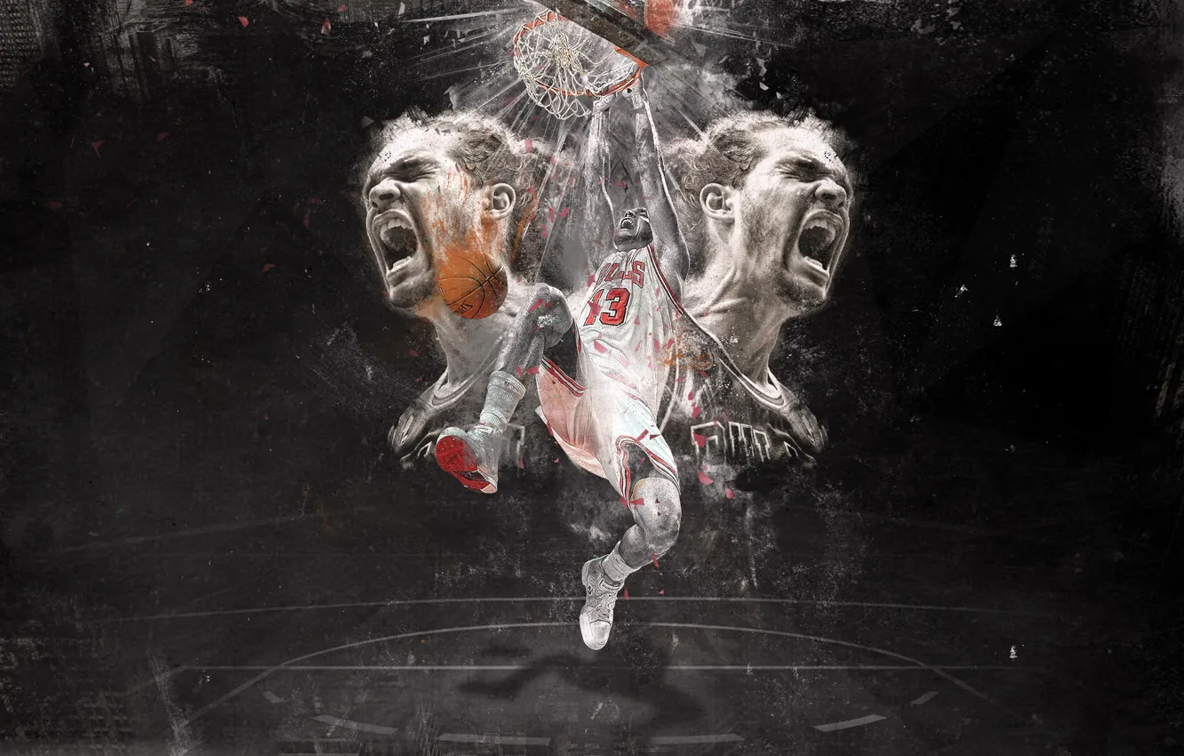 Photo wallpaper sport, the ball, Chicago, Basketball, Chicago, NBA, Bulls, Bulls