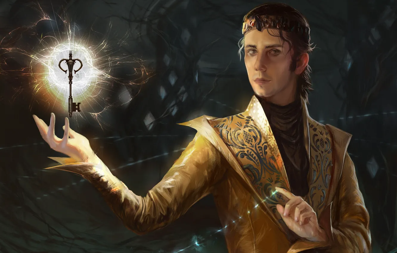 Photo wallpaper magic, key, MAG, guy