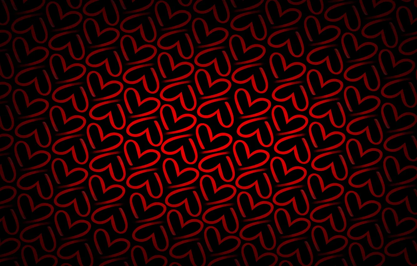 Photo wallpaper red, background, heart, texture, hearts