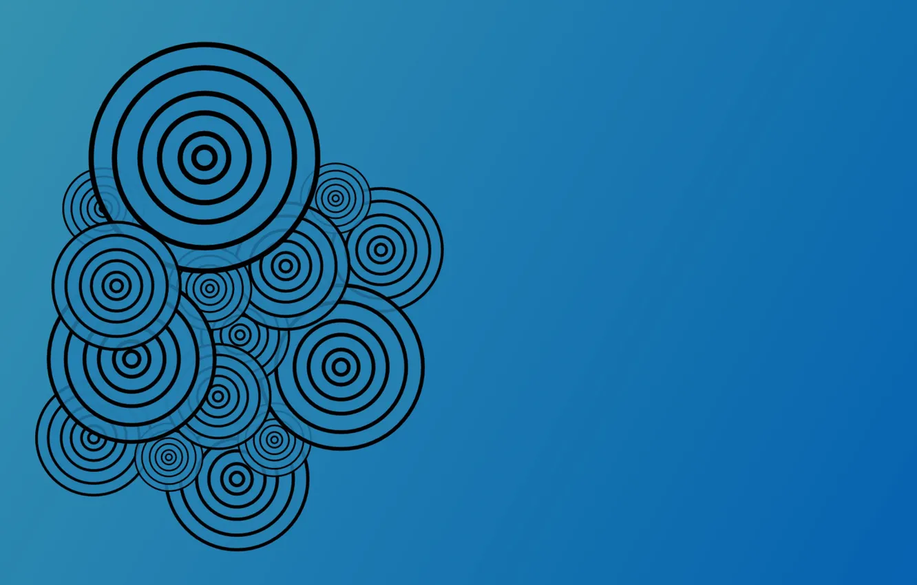 Photo wallpaper circles, abstraction, pattern, vector, vector, circles, patterns, 1920x1200