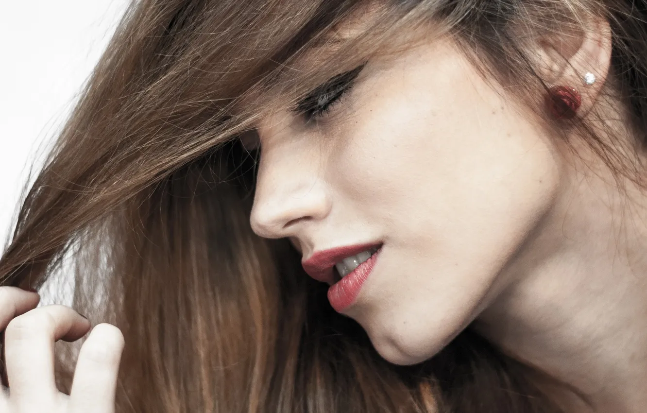 Photo wallpaper girl, background, portrait