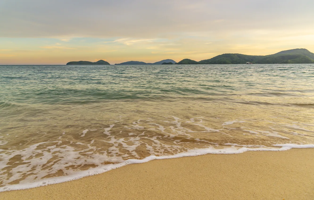 Photo wallpaper sand, sea, beach, summer, summer, beach, sea, sand