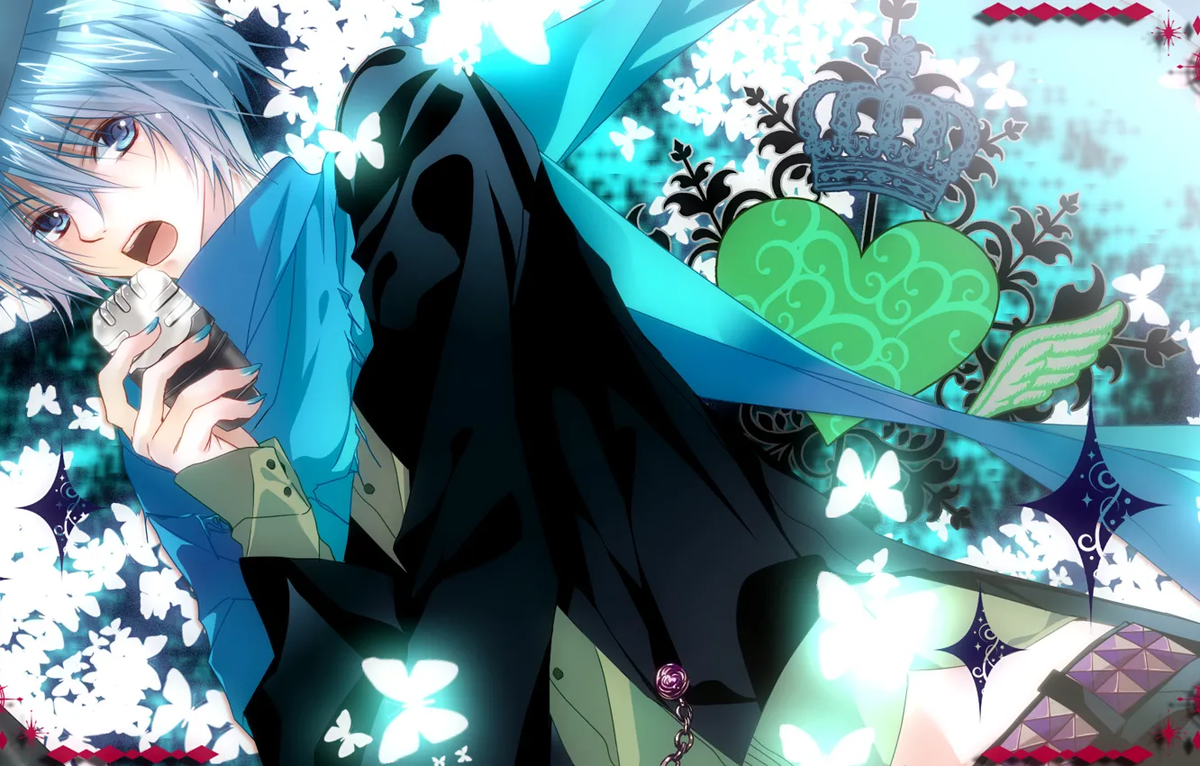 Photo wallpaper anime, art, guy, Vocaloid, kaito, Kaito