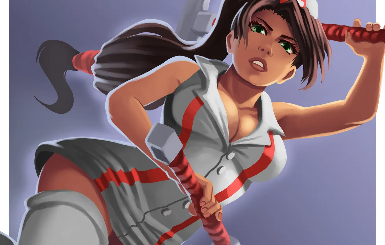 Photo wallpaper Akali, League of Legends, LoL, Nurse, Fist of Shadow