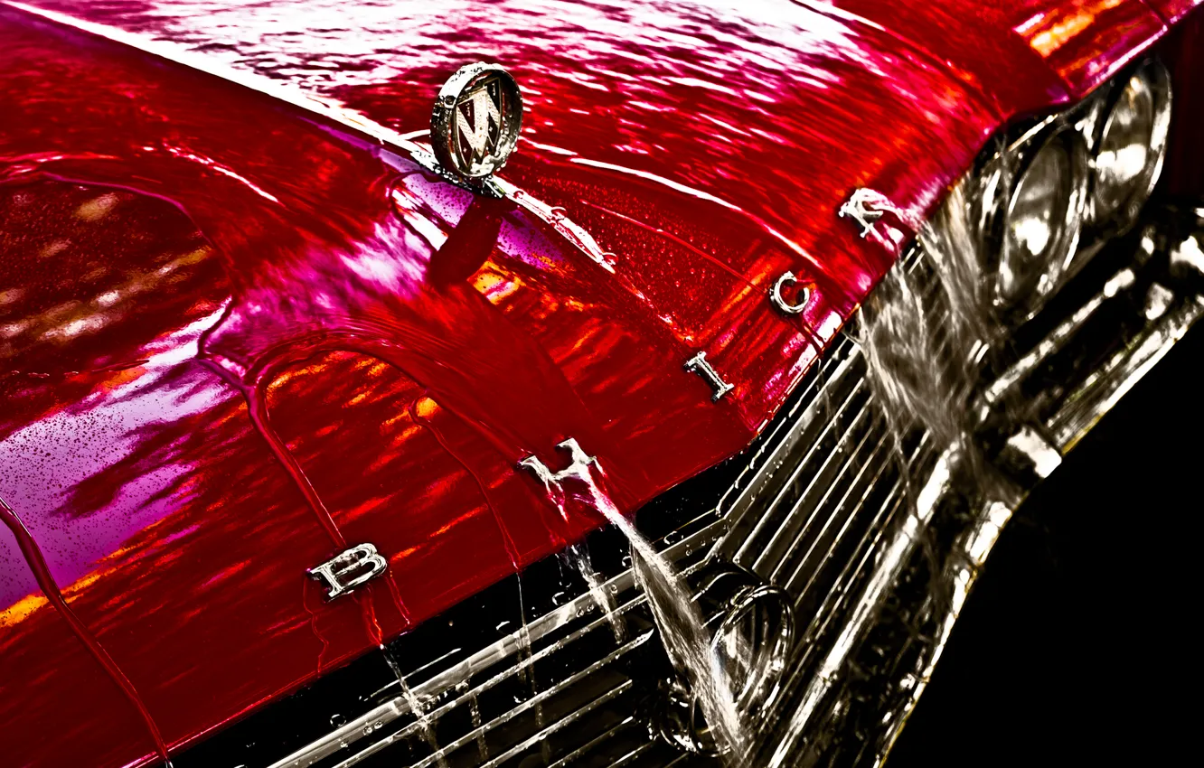 Photo wallpaper retro, the hood, Buick, classic, 1965, Buick, Skylark