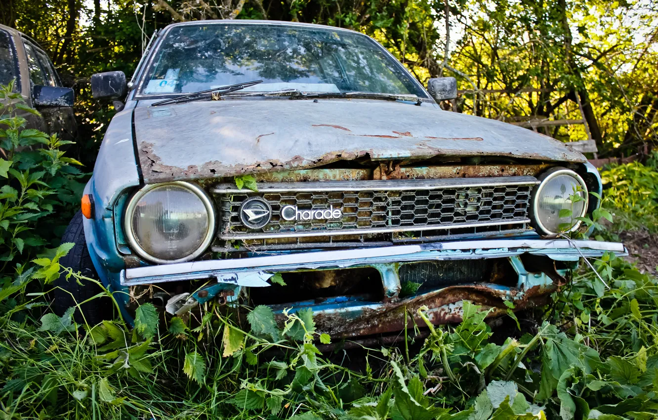 Photo wallpaper abandoned, Daihatsu, Daihatsu Charade G10