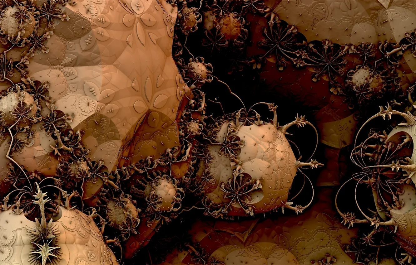 Photo wallpaper abstraction, background, color, form, Fractal