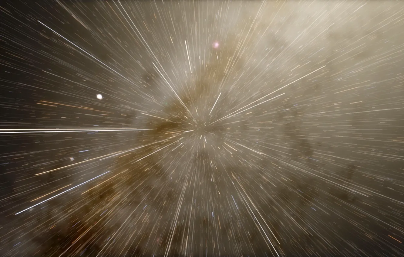 Photo wallpaper space, stars, light, speed, space, stars