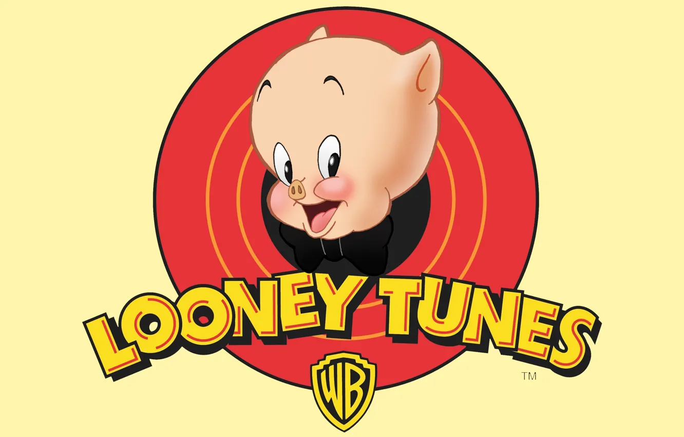 Photo wallpaper Pig, Cartoon, Looney Tunes, Porky Pig