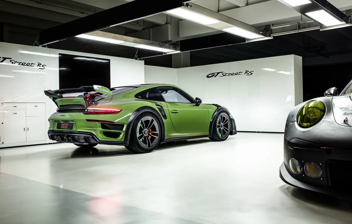 Photo wallpaper 911, Porsche, rear view, Turbo S, TechArt, 2019, GT Street RS