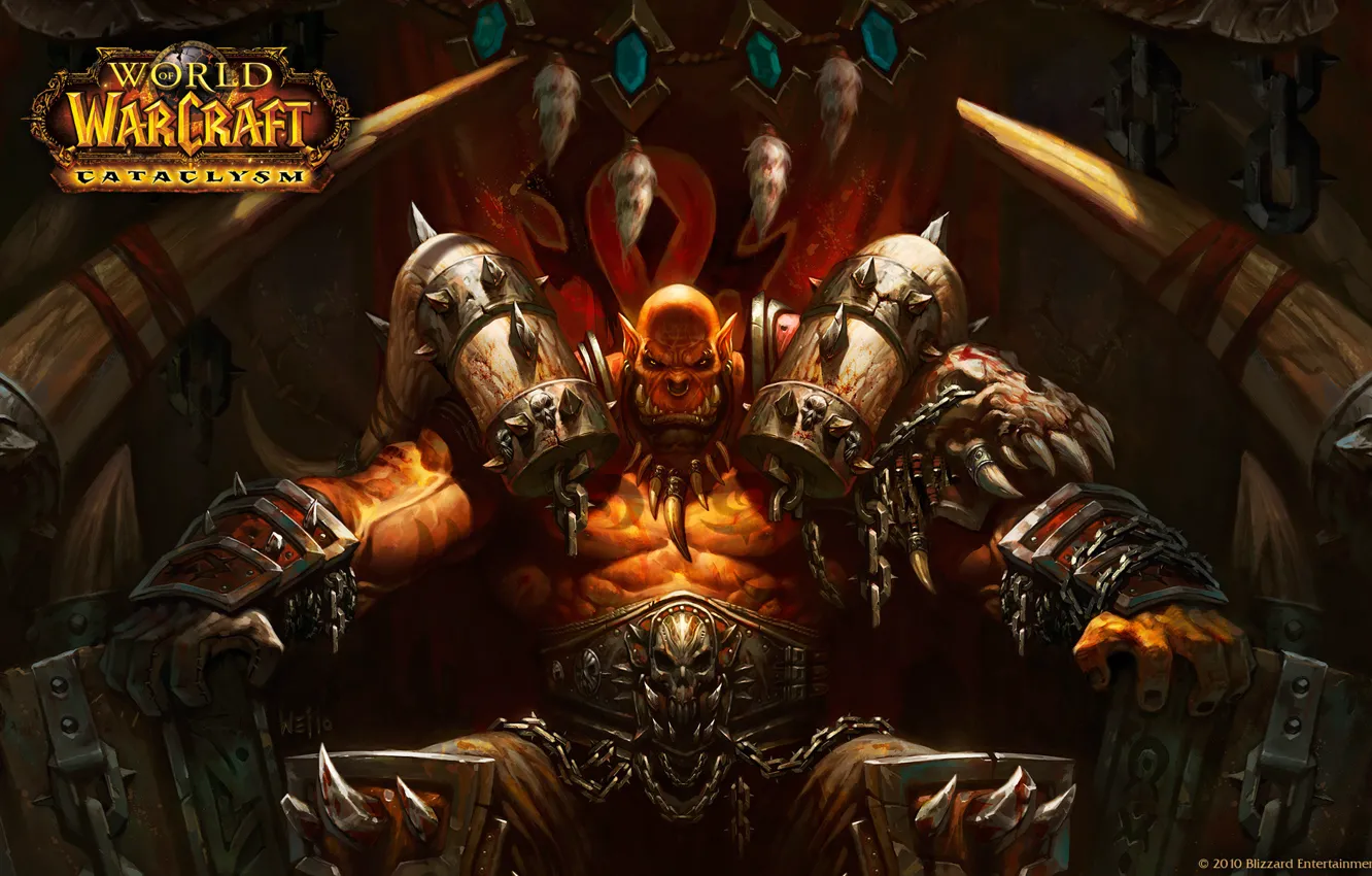 Photo wallpaper Blizzard, Garrosh Hellscream, pride of the Horde, pride of the horde