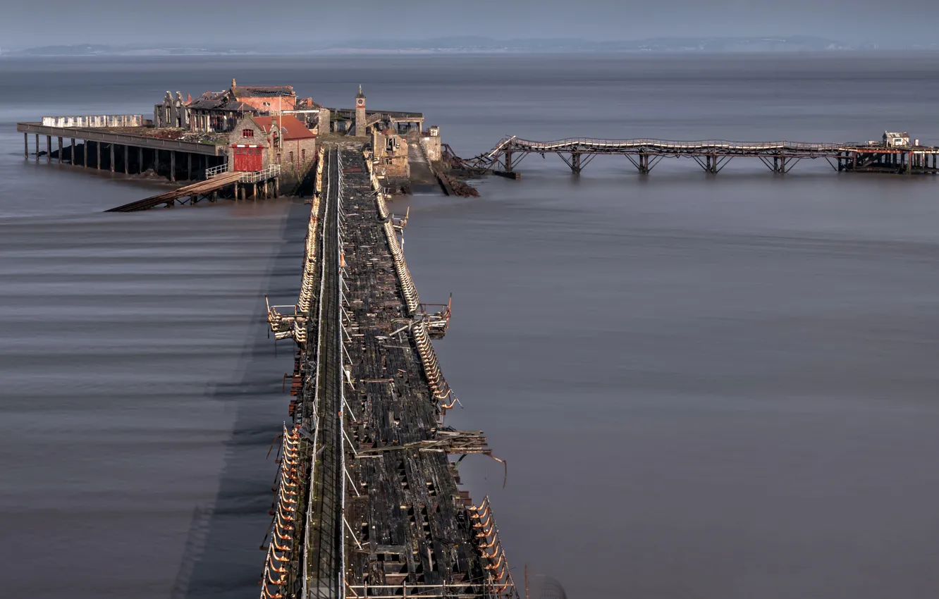 Photo wallpaper England, Weston-super-Mare, naturalism