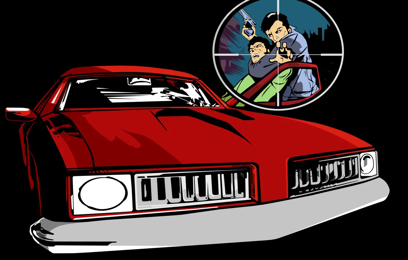 Photo wallpaper auto, logo, sight, gta3