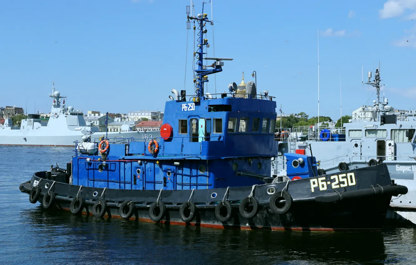 Photo wallpaper tug, auxiliary fleet, raid