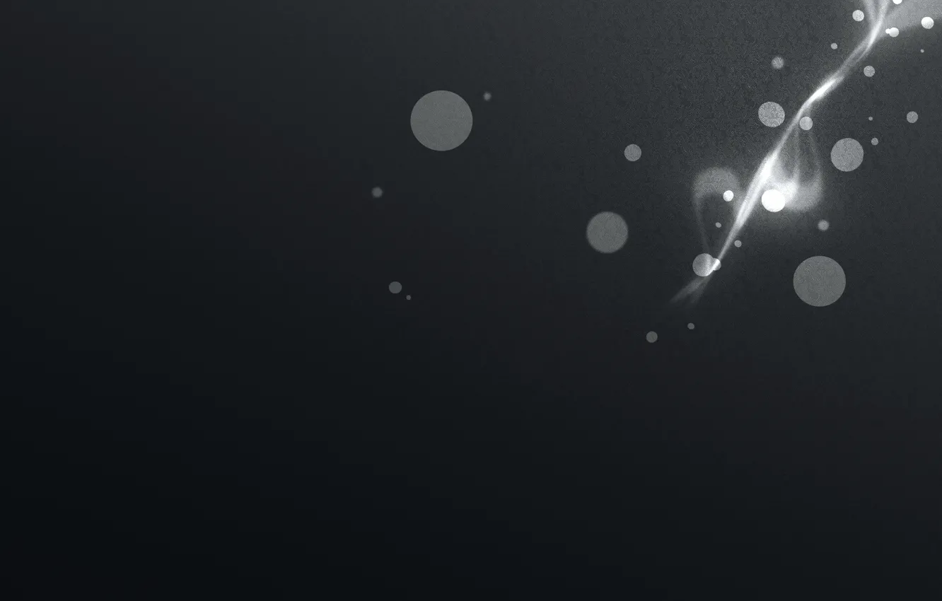 Photo wallpaper circles, grey, pattern